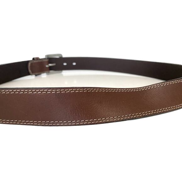 Timberland PRO Men’s Brown Belt Size 40 Genuine Full Grain Leather Distressed - Picture 10 of 16